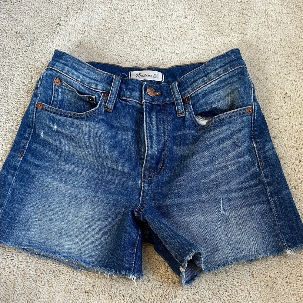 Madewell Classic Blue Denim Cutoff Shorts